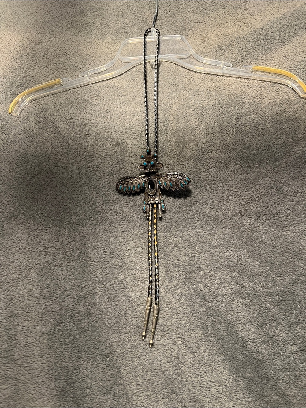 Turquoise Accent Western-Inspired Bolo Necklace